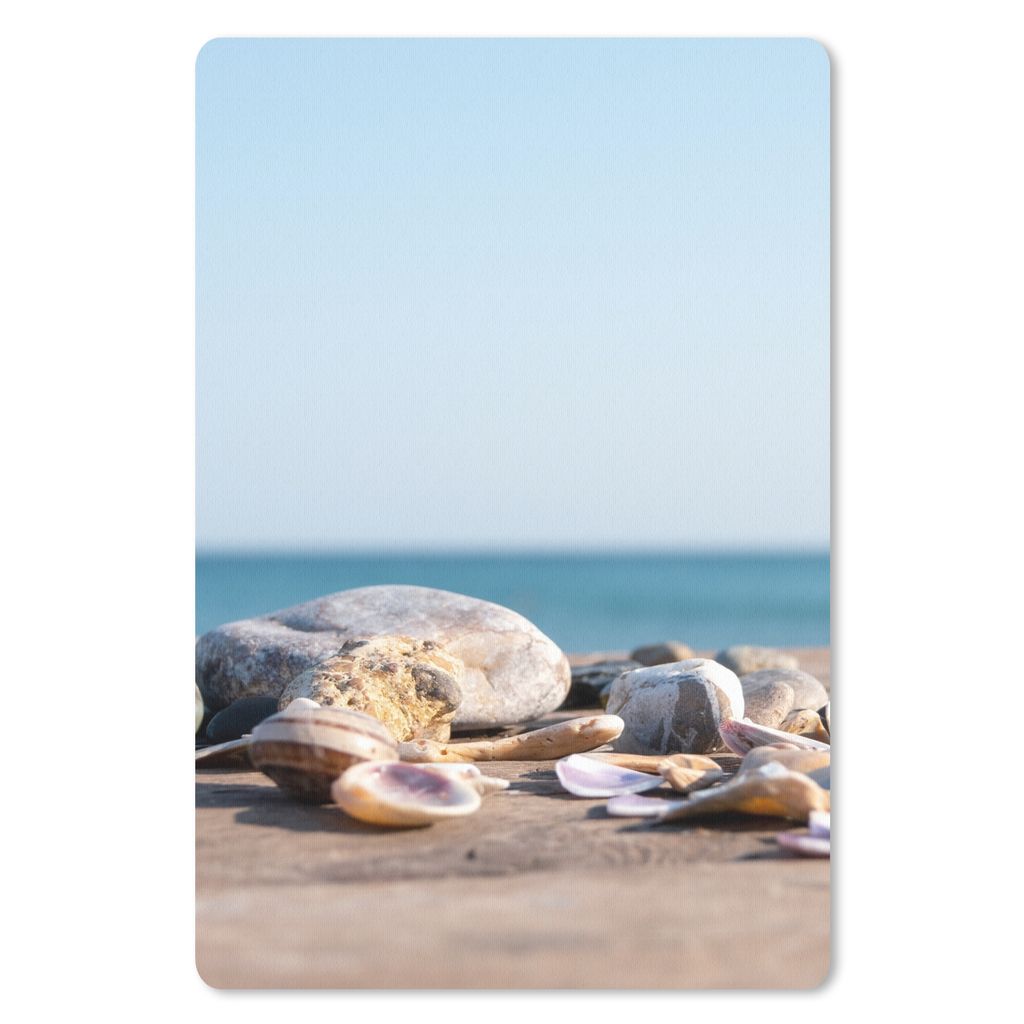 MuchoWow Mauspad Mousepad Muscheln - Strand - Meer - Sommer - Sonne 40x60 cm - Mousepads - Maus Mat - Pad - Mausunterlage - Schreibtisch Accesoire