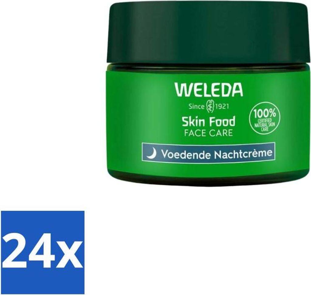 WELEDA - Pflegende Nachtcreme - Skin Food - 40 ml - Vorteilspack - 24 Stücke