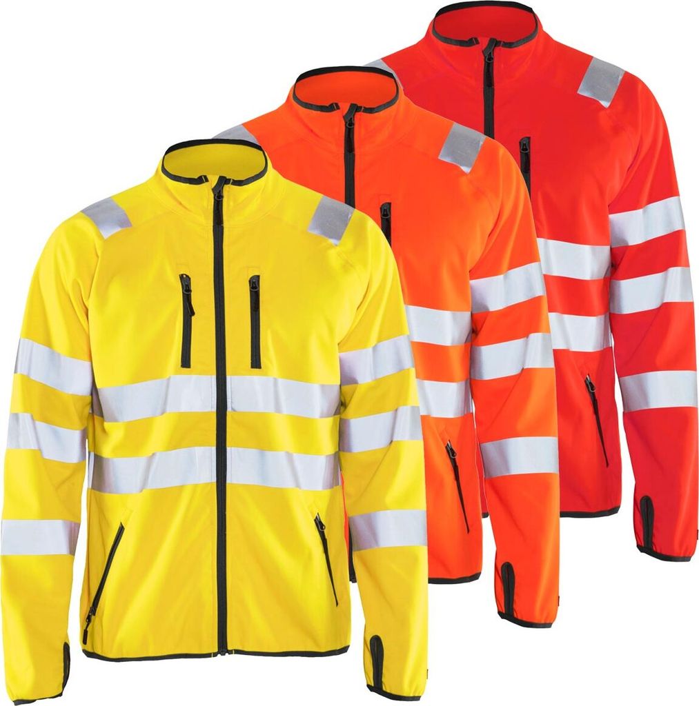 Blakläder High Vis Softshell Jacke 4906 2512 in div. Farben, Farbe:high vis rot, Größe:M