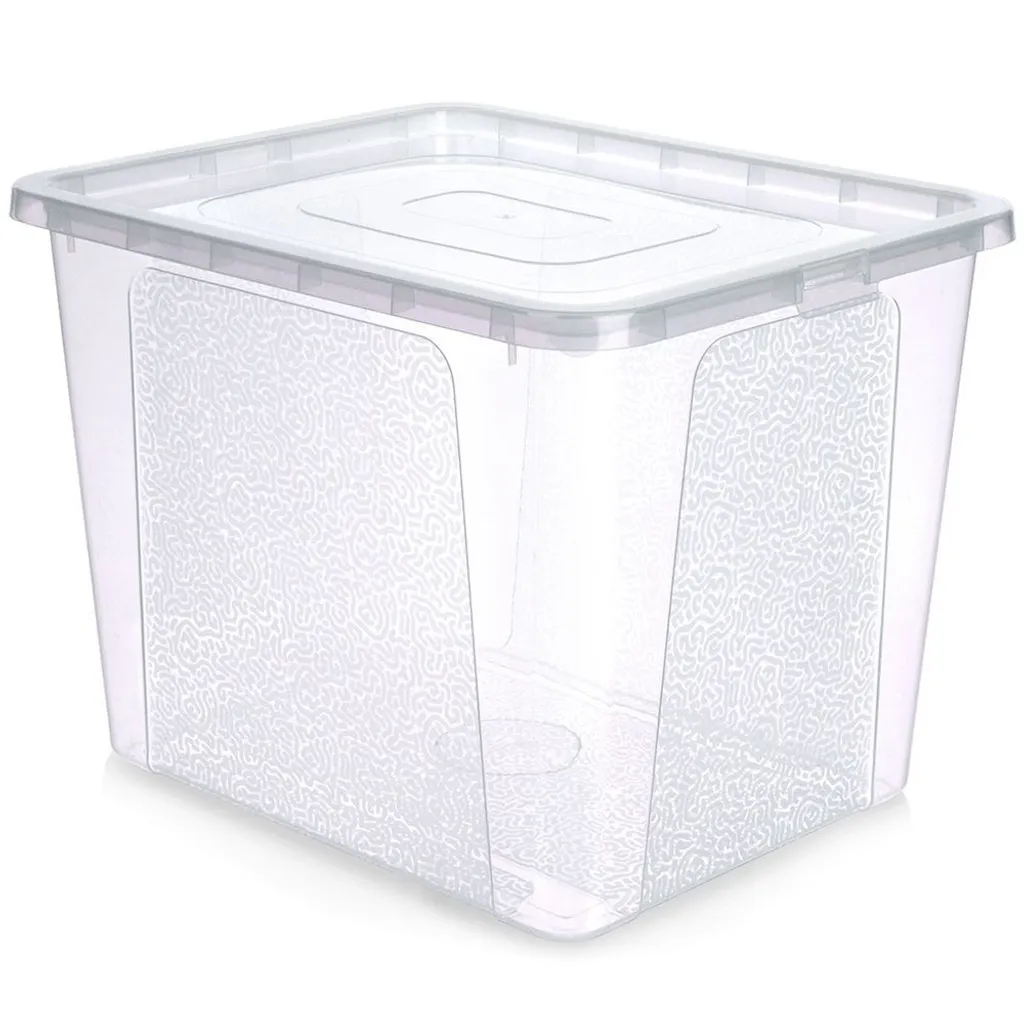 Caisse à jouets 30L en plastique empilable pour chambre d'enfant - Bleu