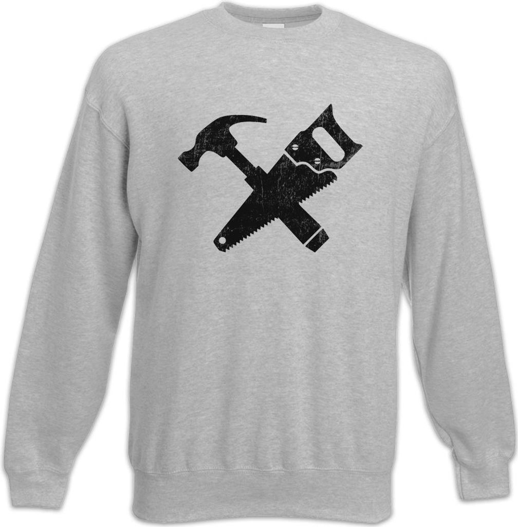 Urban Backwoods Carpenter Tools, Sweatshirt, Farbe: Hellgrau, Größe: S