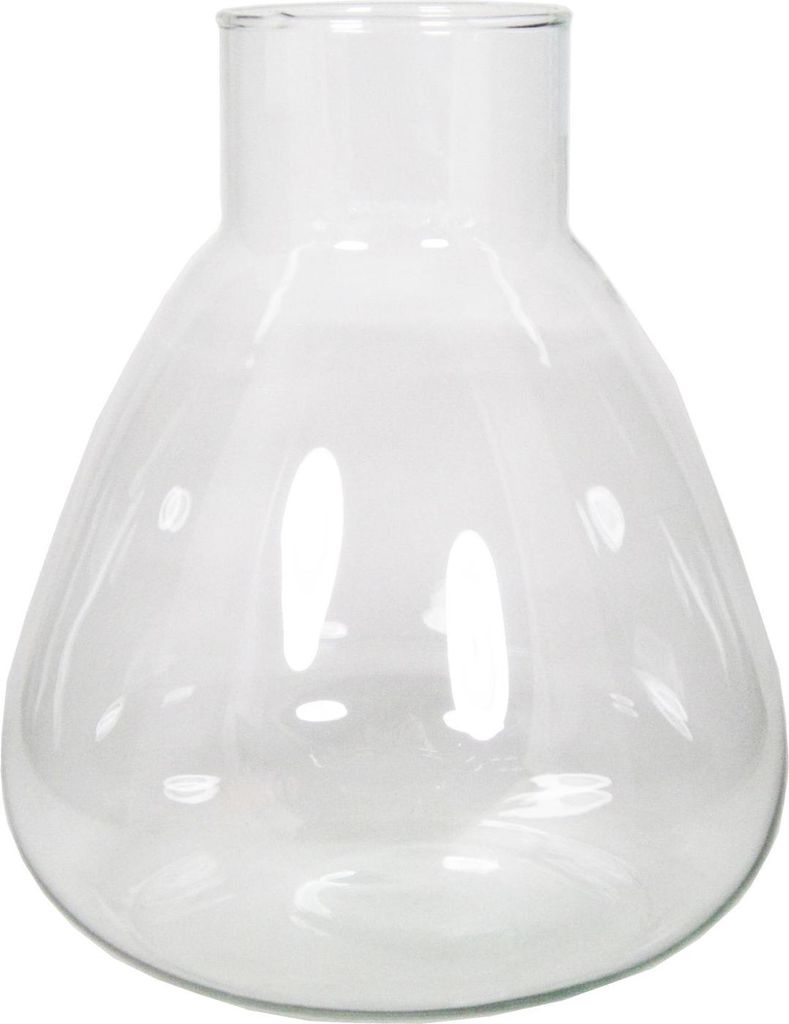 INNA-Glas Glas Vase Rosetta, klar, 28,5 cm, Ø 24,5 cm - Dekovase