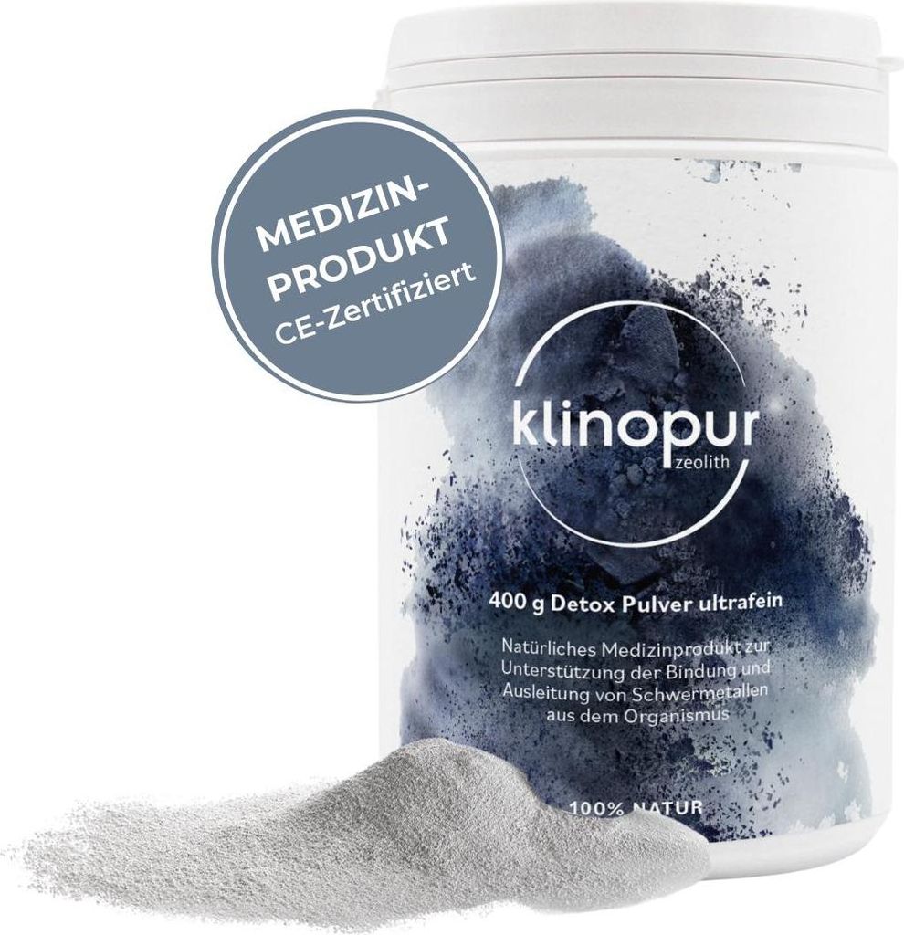KLINOPUR Zeolith Pulver Medizinprodukt mit