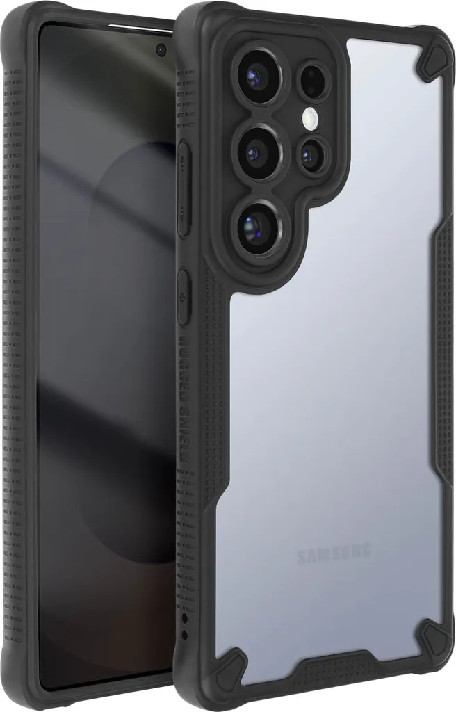 Cover Galaxy S25 Avizar Anti-impronta Ultra Opaca - Nero Shockproof