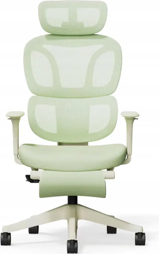 Chaise de bureau ergonomique vert clair BS5LG-PRO idéale télétravail