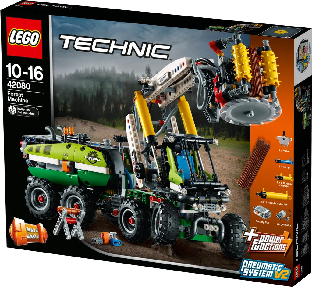 Jeu de construction motorisé Abatteuse forestière LEGO Technic 42080 - 18