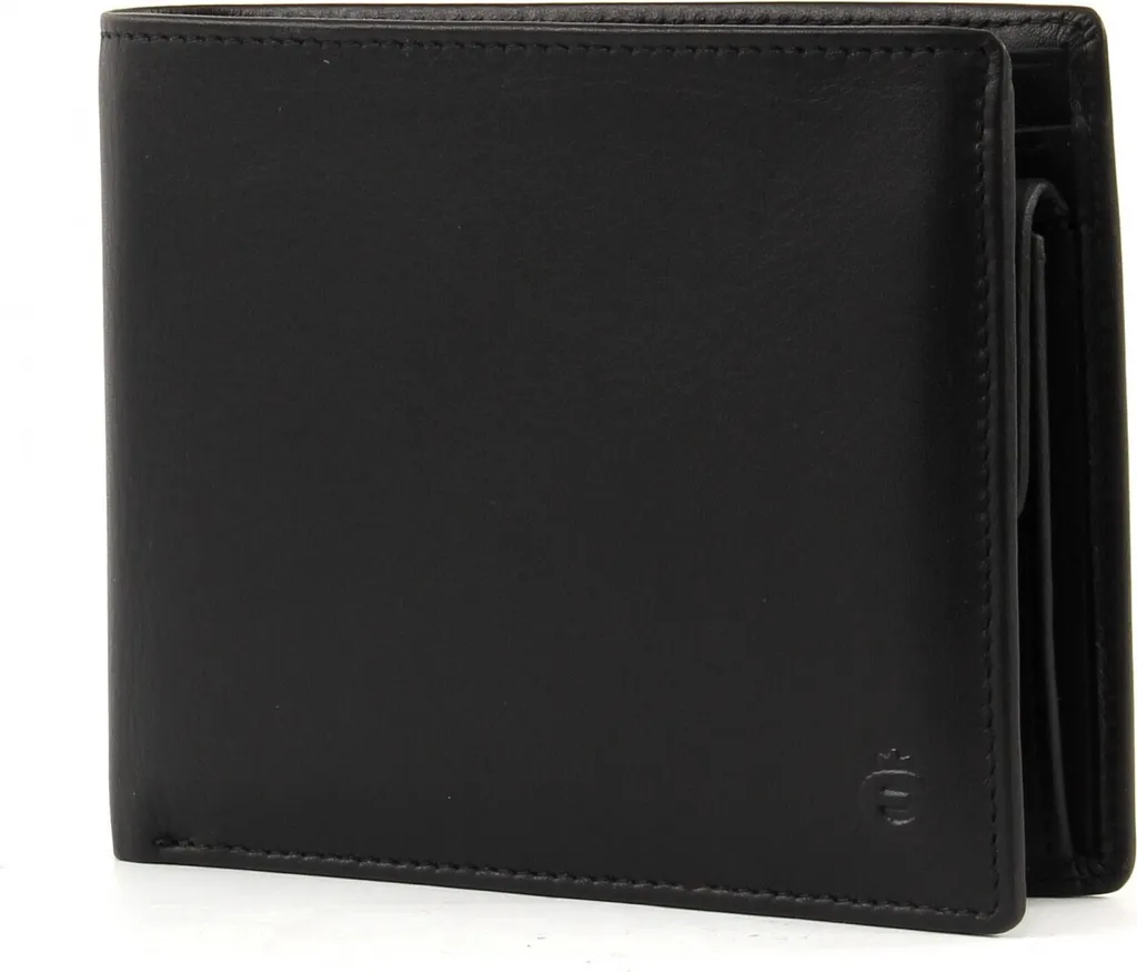 Porte-monnaie Esquire Chicago cuir noir pour voyages et usage quotidien