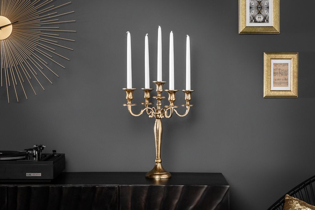 riess-ambiente Kerzenständer MODERN BAROCK 40cm gold Produktbild 3