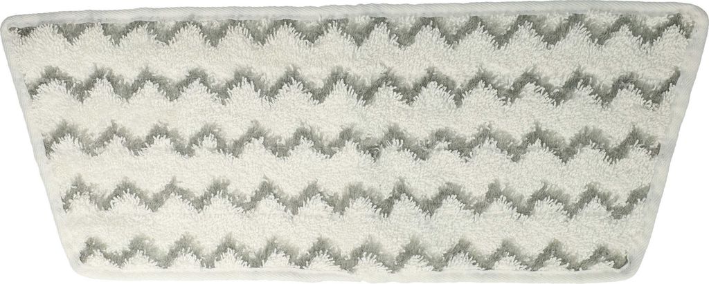 vhbw Wischbezug Ersatz für Vileda 161717 für Dampfreiniger - Mikrofaser Grau Weiß