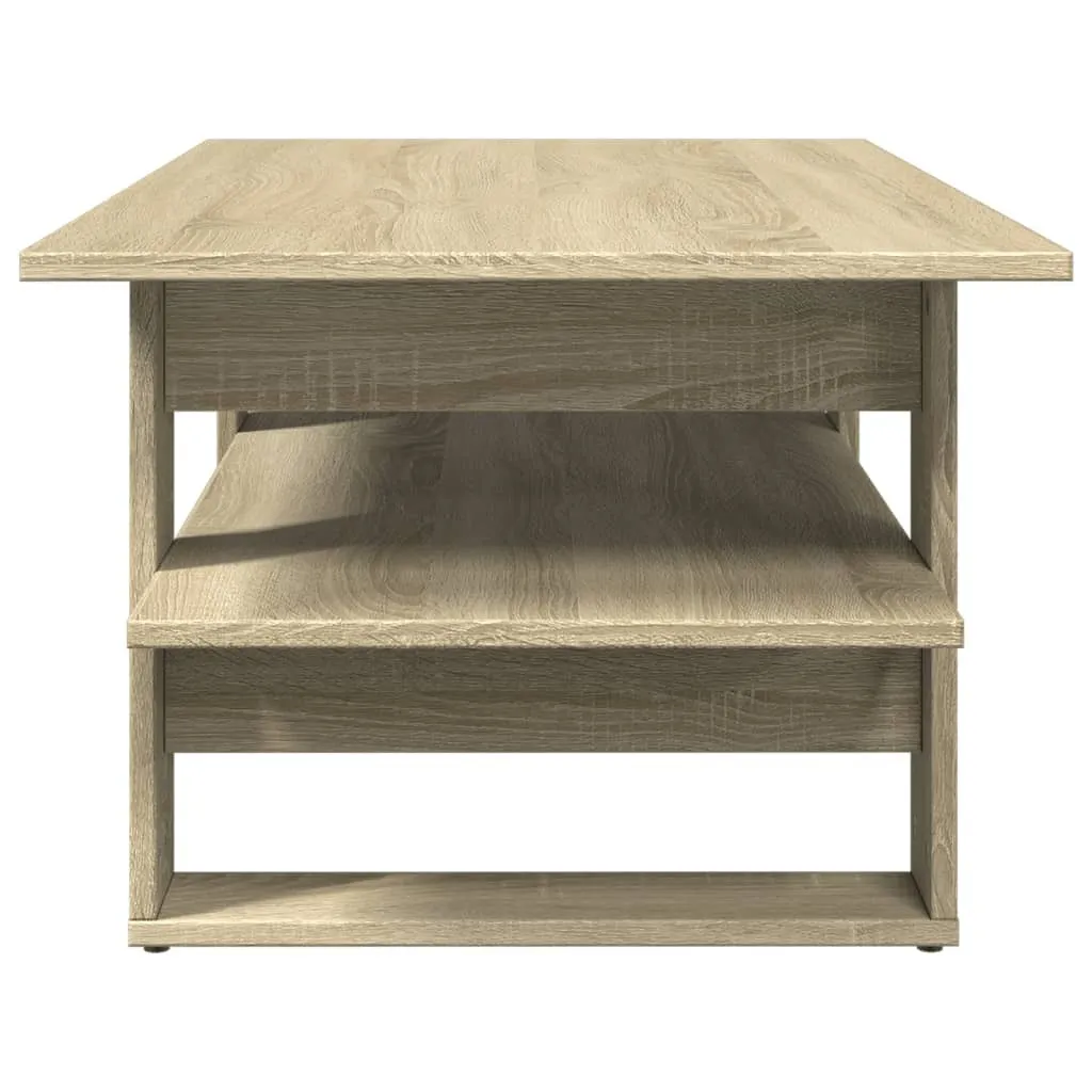 Tavolino Soggiorno Famiglia Rovere Sonoma - 102x55x42 cm Pratico - 4