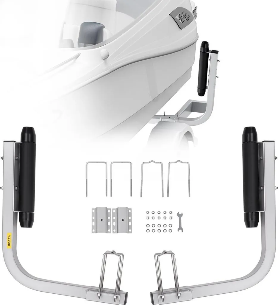 Poteaux de guidage réglables pour remorque de bateau de pêche et ski