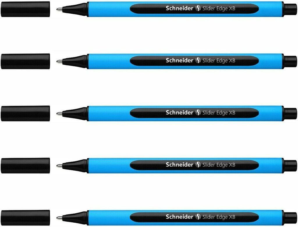 Schneider Kugelschreiber Slider Edge XB - 5er-Set schwarz