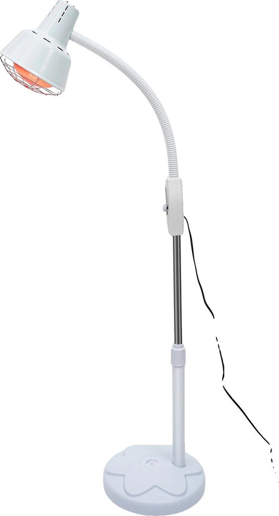 Infrarot-Wärmelampe, 275 Watt, höhenverstellbar von 1,24 bis 1,57 m, WEISS