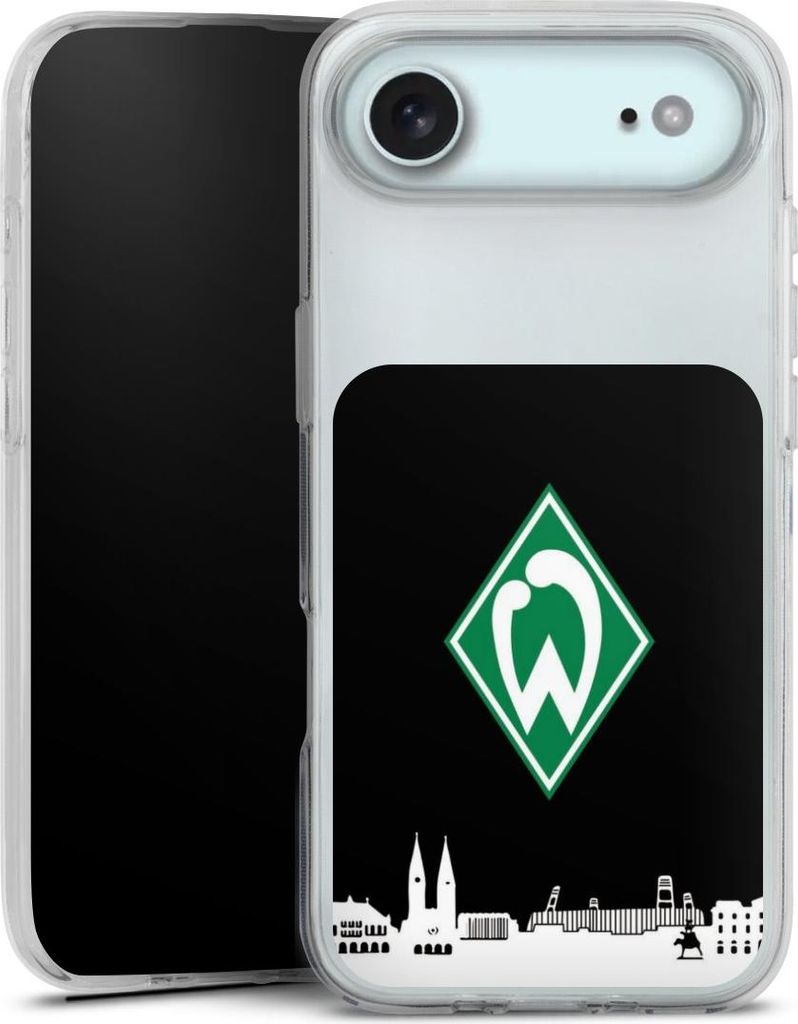 DeinDesign Handyhülle für Apple iPhone Air Silikon Hülle Case Smartphone Schutzhülle Offizielles Lizenzprodukt SV Werder Bremen Skyline