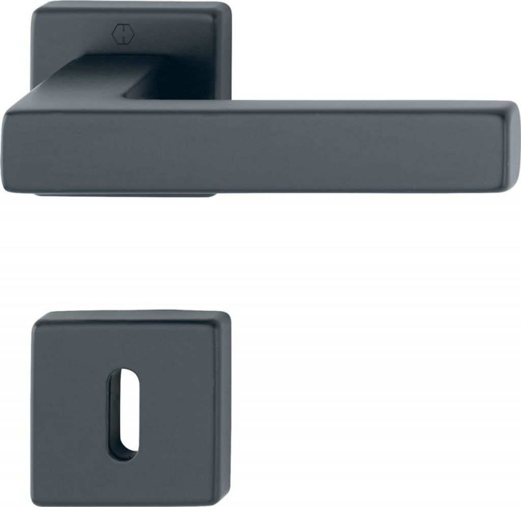 HOPPE Aluminium-Rosetten-Türgriff-Garnitur Austin GRT-SST/F9714M/8/8.5/OB/37-42 - 11790179