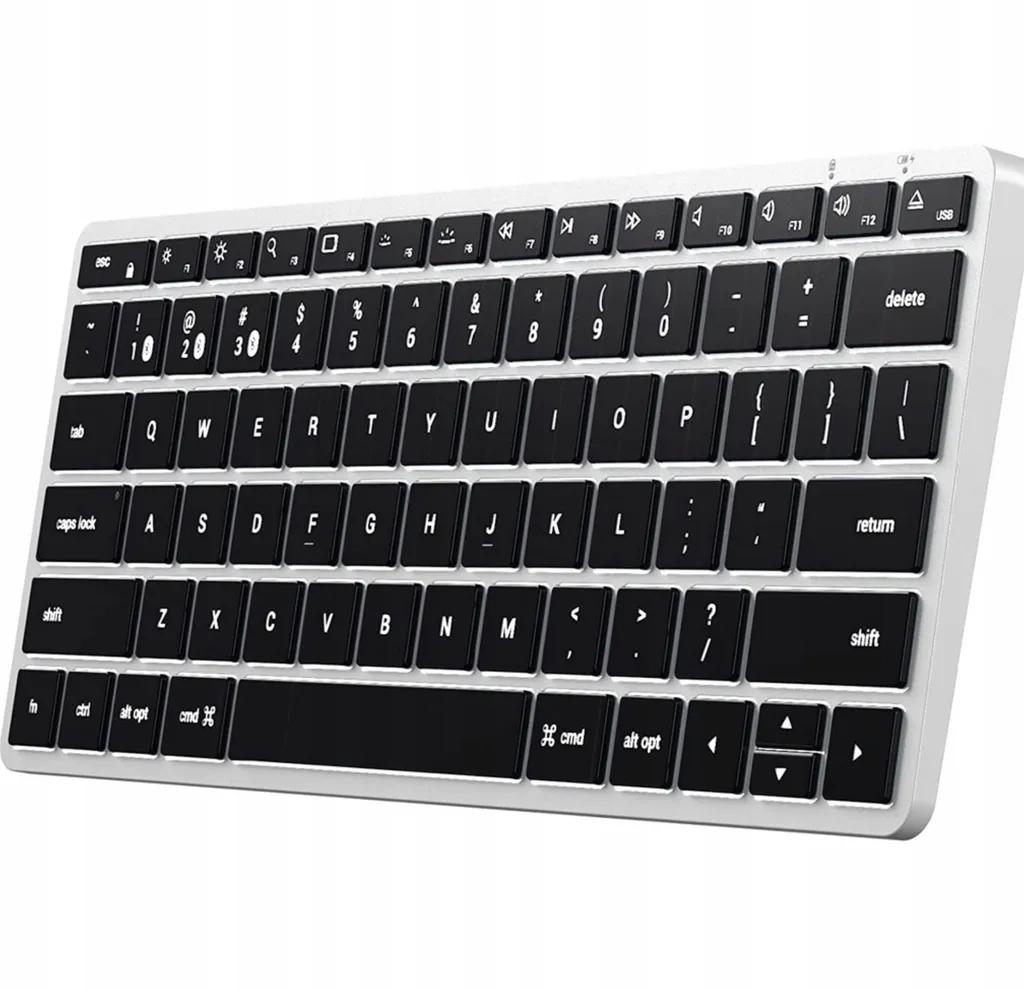 Clavier Compact Bluetooth Satechi Slim X1 Argent pour Bureau et Voyage