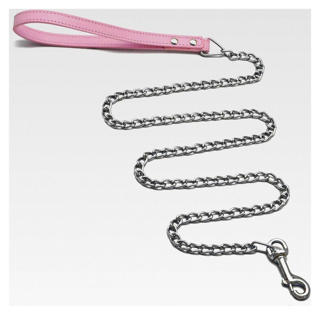 Hunde Halsband mit PolyurethanGriff und Leine - Sicherheit Leine (Rosa)