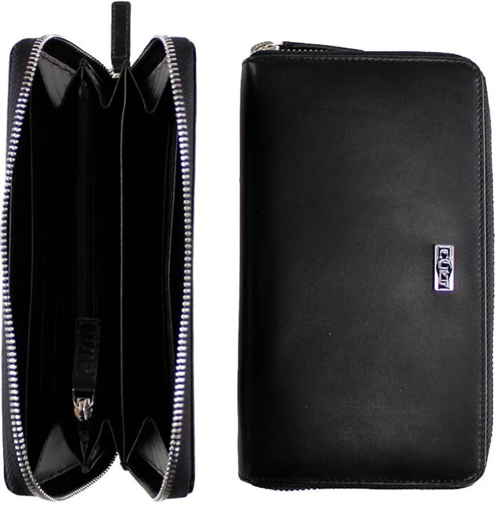 Portefeuille homme Cult X3EPMX193063 en cuir noir avec design élégant