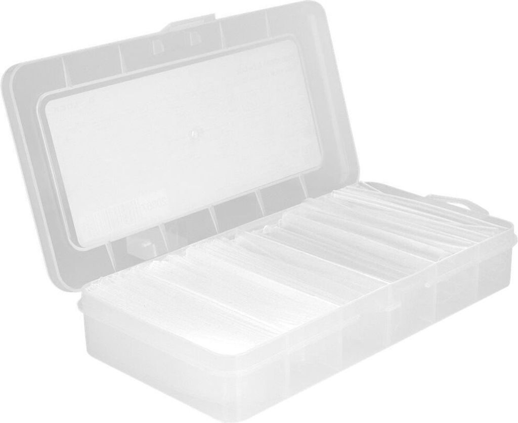 DELOCK Schrumpfschlauch Sortimentsbox transparent 100-teilig