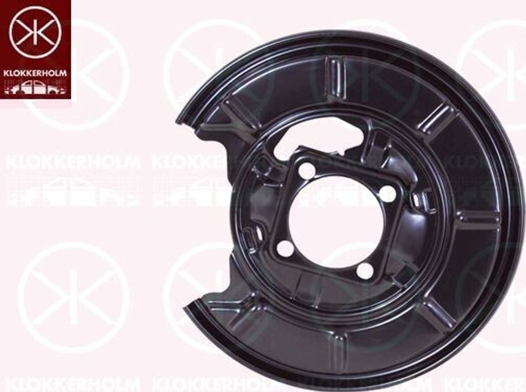 KLOKKERHOLM Spritzblech Bremsscheibe passend für MERCEDES-BENZ A-Klasse (W169) Hinten Links 3506877 Ankerblech