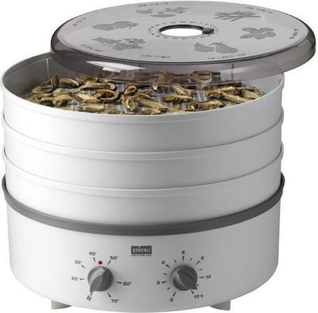 Déshydrateur Stöckli Dörrex avec Minuterie et 3 Grilles Inox de Séchage