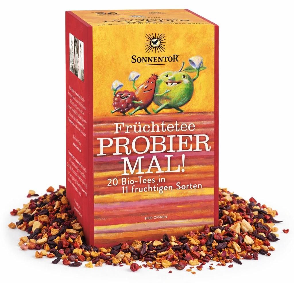 Sonnentor Früchtetee - Probier Mal - 20 Tees in 11 Sorten (47g)