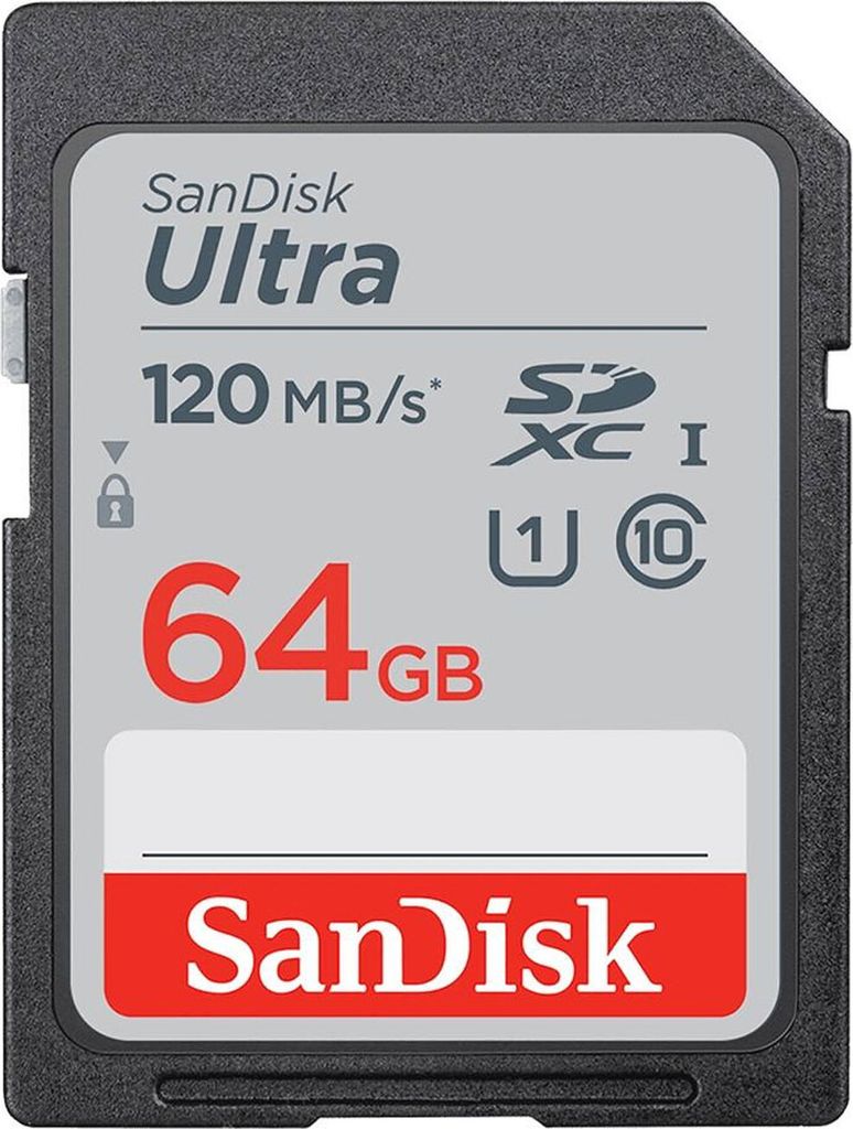 Carte mémoire SanDisk Ultra® SDHC™ UHS-I 64 Go Image du produit 