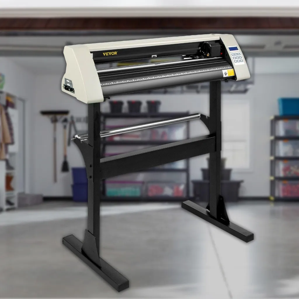 Plotter de Découpe Vinyle Professionnel 720 mm avec Support Stable Blanc - 2