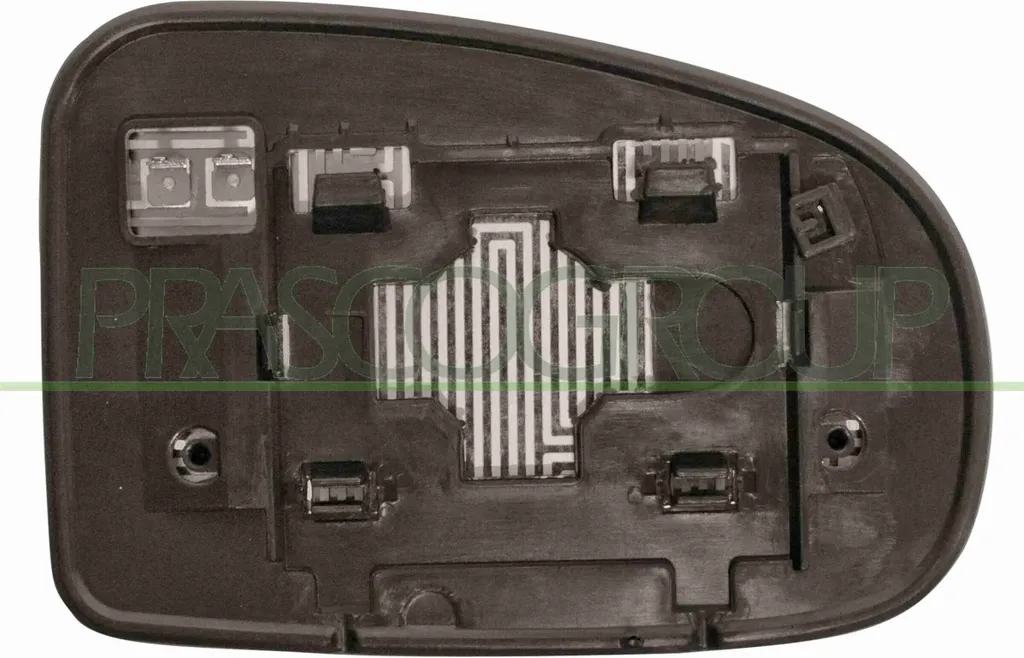 Verre de rétroviseur gauche PRASCO TY0507514 pour Toyota IQ J1 OE 8796174040