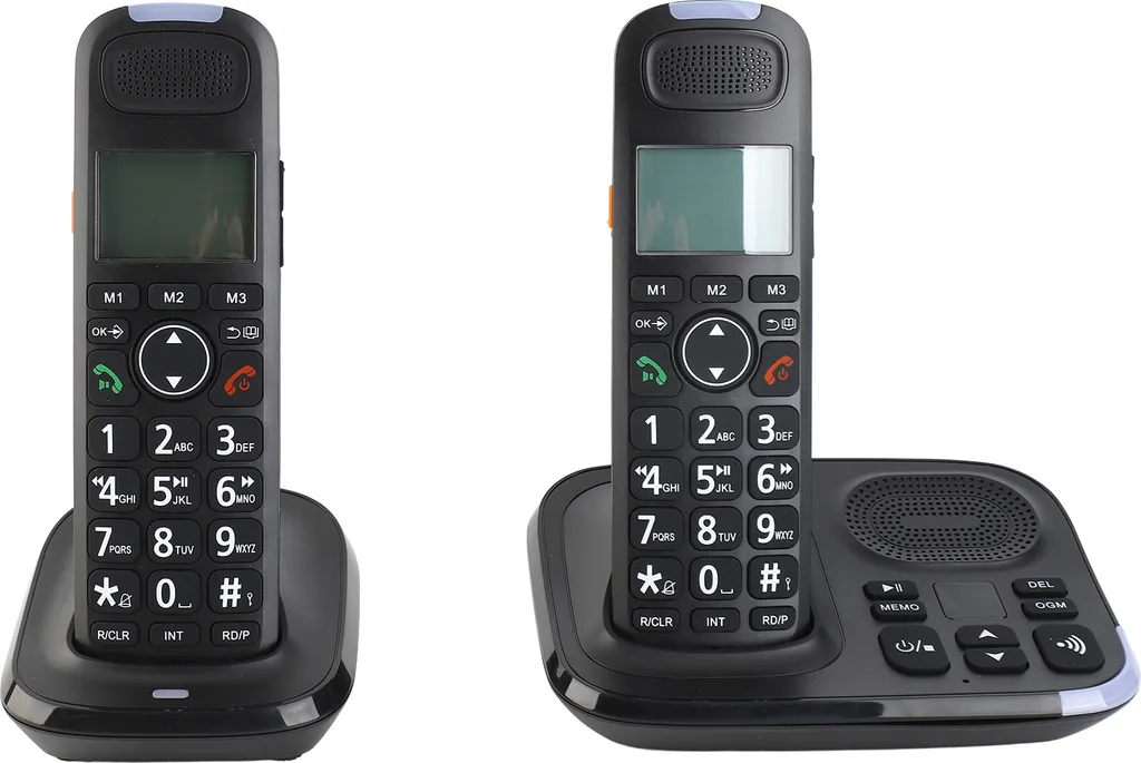Téléphone sans fil Duo avec grand écran LCD 1.8 et répondeur intégré