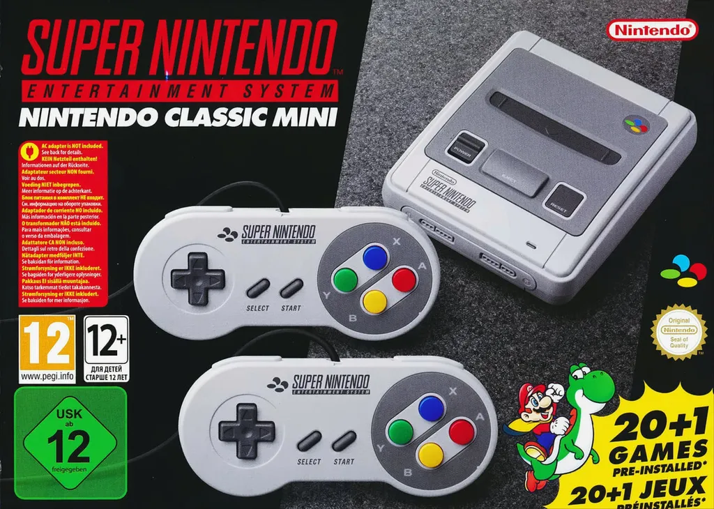 Console Nintendo Classic Mini Super NES pour soirées rétrogaming