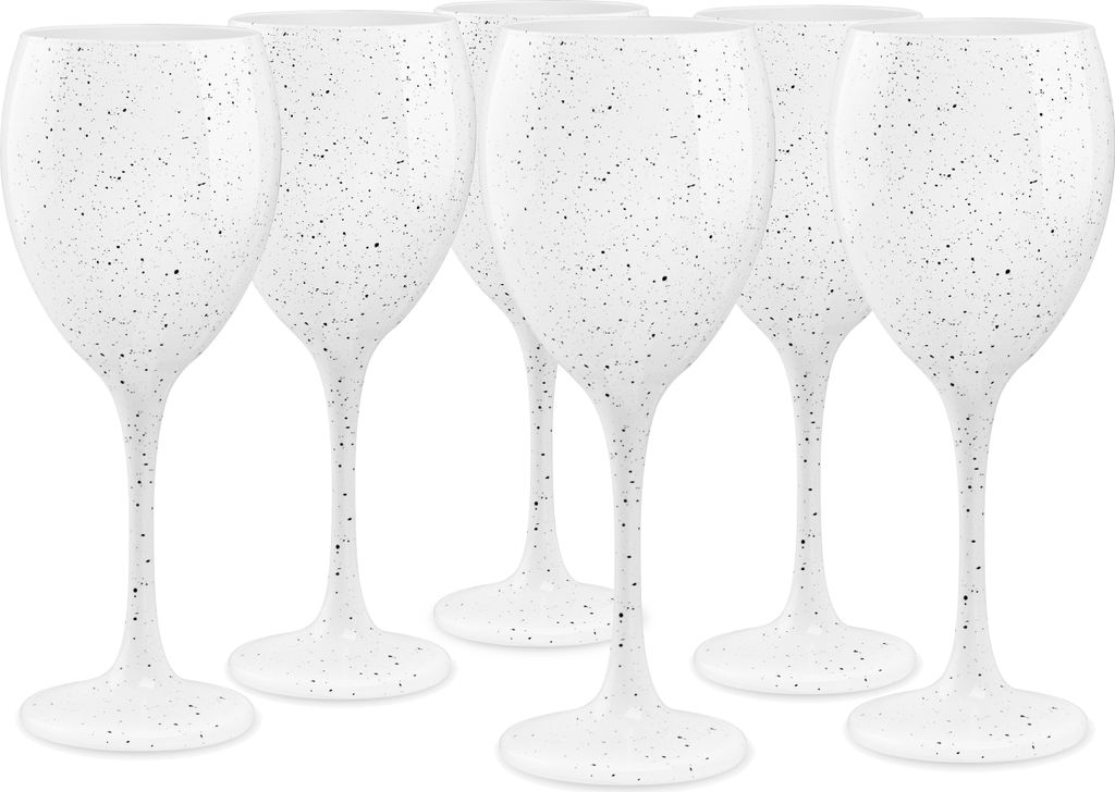 Glasmark Krosno Weinglas Rotwein Weingläser Set Gläser Für Rotwein Weisswein Rotweingläser Weissweingläser Wein Kelch Glas Weiß Galaxy 6 x 30...