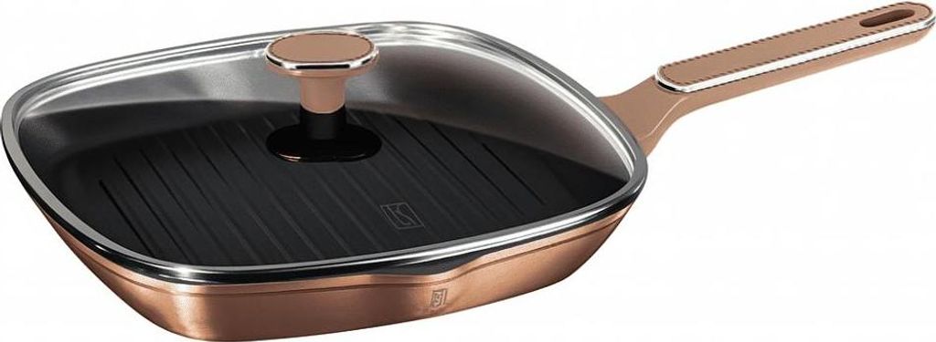 Berlinger Haus KL1024 Grillpfanne mit Deckel 28 cm Rosgold