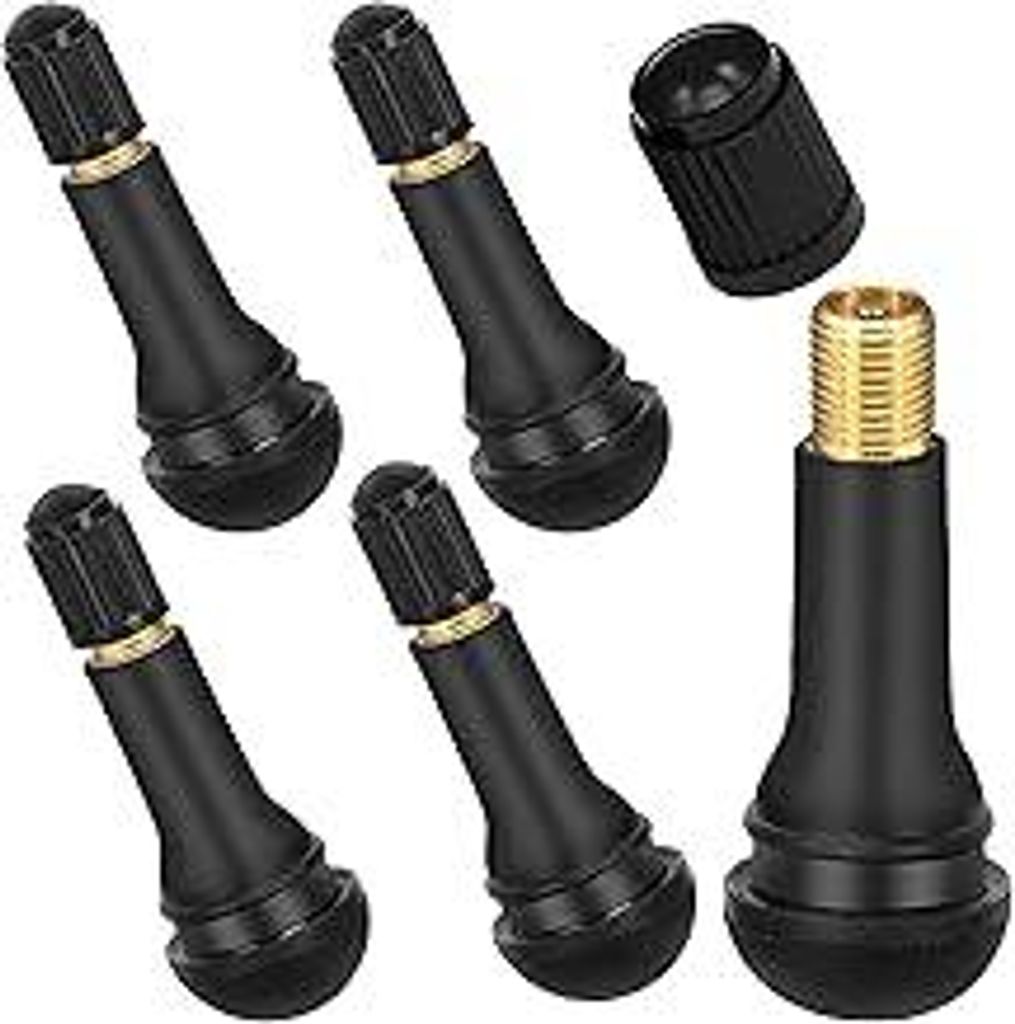 5 Stück Gummiventile,TR413 Gummi Ventile,Reifenventil Schwarz,Autoventil,Felgenventile Reifen,Felgen Ventile,Gummiventil Reifen,Felgenventile,Snap...