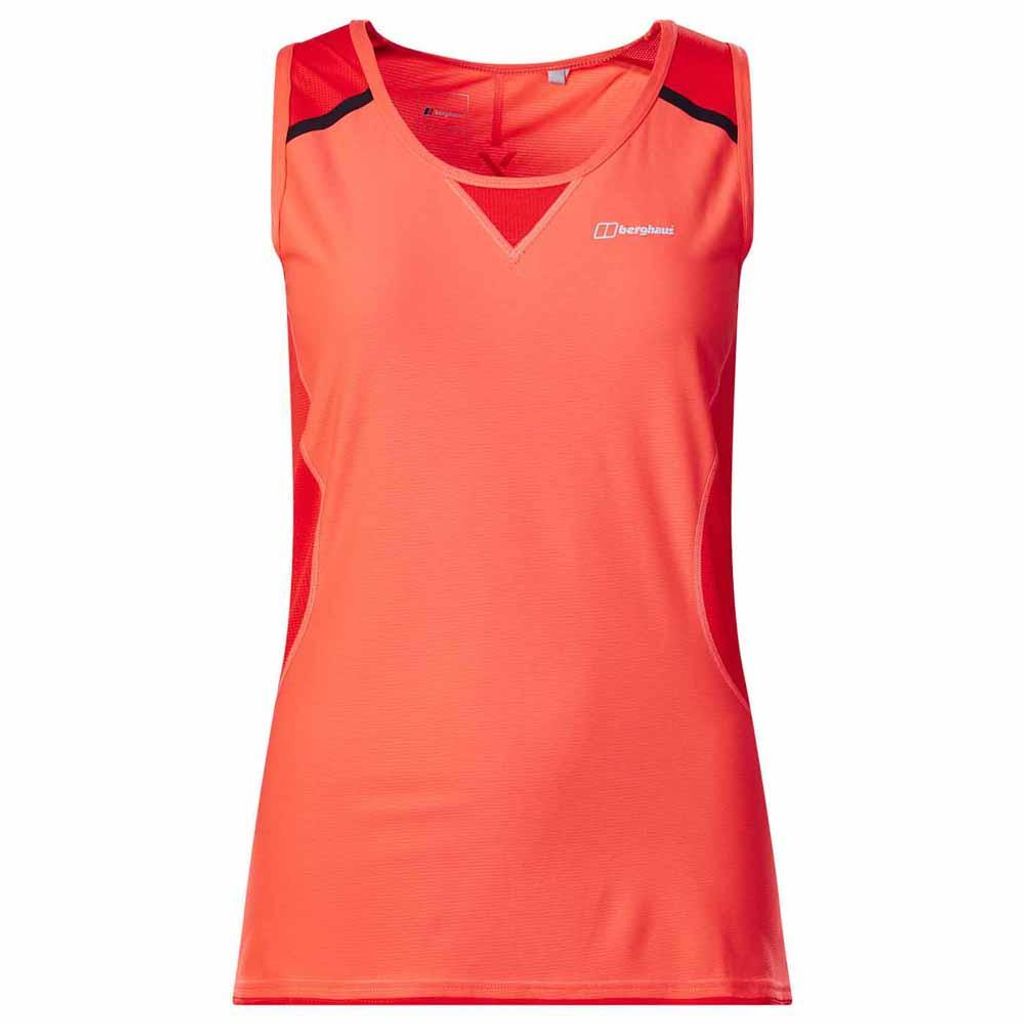 Berghaus Super Tech Vest Damen T-Shirt Gr.14 Salmon Rot