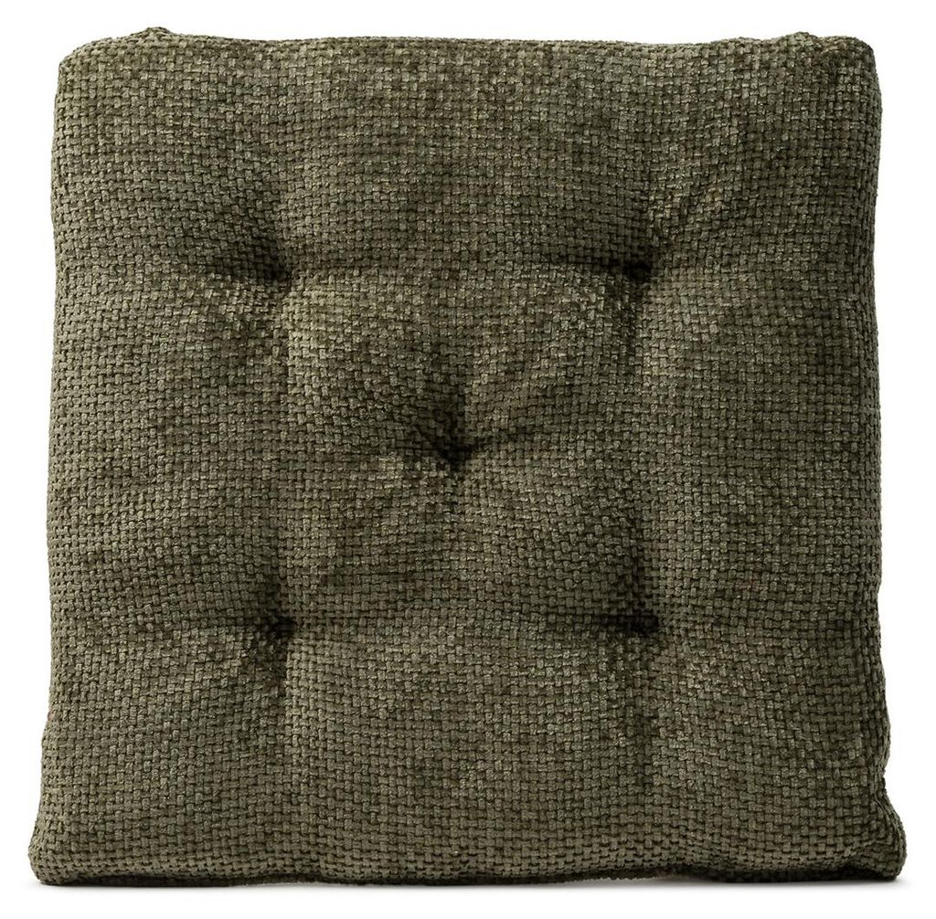 GÖZZE Sitzkissen VERA oliv BHT 40x40x4 cm grün Bodenkissen Produktbild 