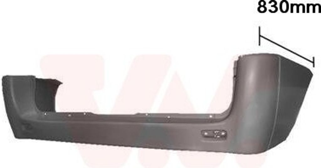 VAN WEZEL Heckstoßstange Stoßfänger Hinten für FIAT Scudo (270, 272) Scudo Kastenwagen (270, 272) passend für PEUGEOT EXPERT Kasten (VF3A, VF3...