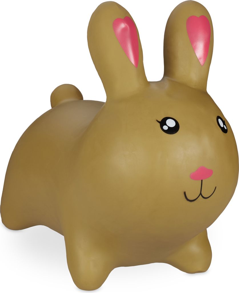 Relaxdays Hüpftier Hase, inklusive Luftpumpe, Hopser, bis Produktbild 