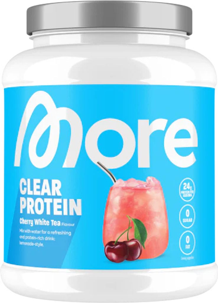 More Nutrition - Clear Protein Isolate (Clear Whey) Eiweißpulver Protein Pulver Isolate für Muskelaufbau – Pure Apple Juice / 600g