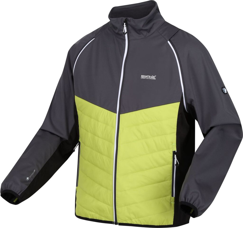 Regatta Steren Hybrid Softshelljacke für Herren mit abnehmbaren Ärmeln, Größe:XL, Farbe:Lime
