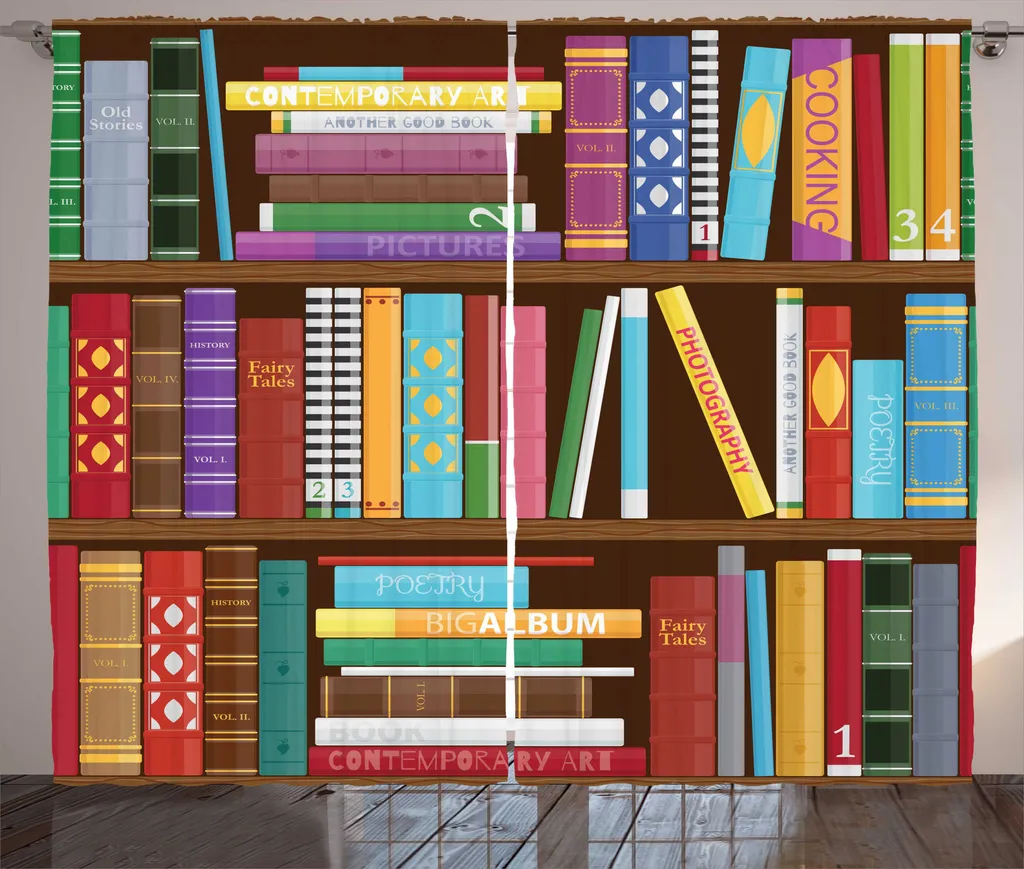 Tenda ABAKUHAUS Libreria 280x175 cm - Tessuto Resistente e Lavabile