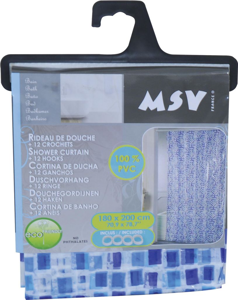 MSV Sprchový záves PVC proti plesniam 100% vodotesný Obrázok produktu 