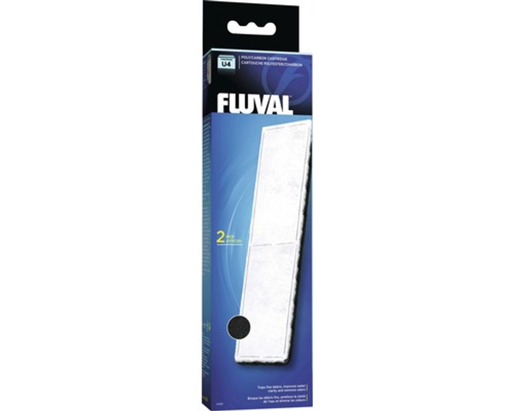 Cartuccia filtrante Fluval carbon U4, 2 pz Immagine del prodotto 