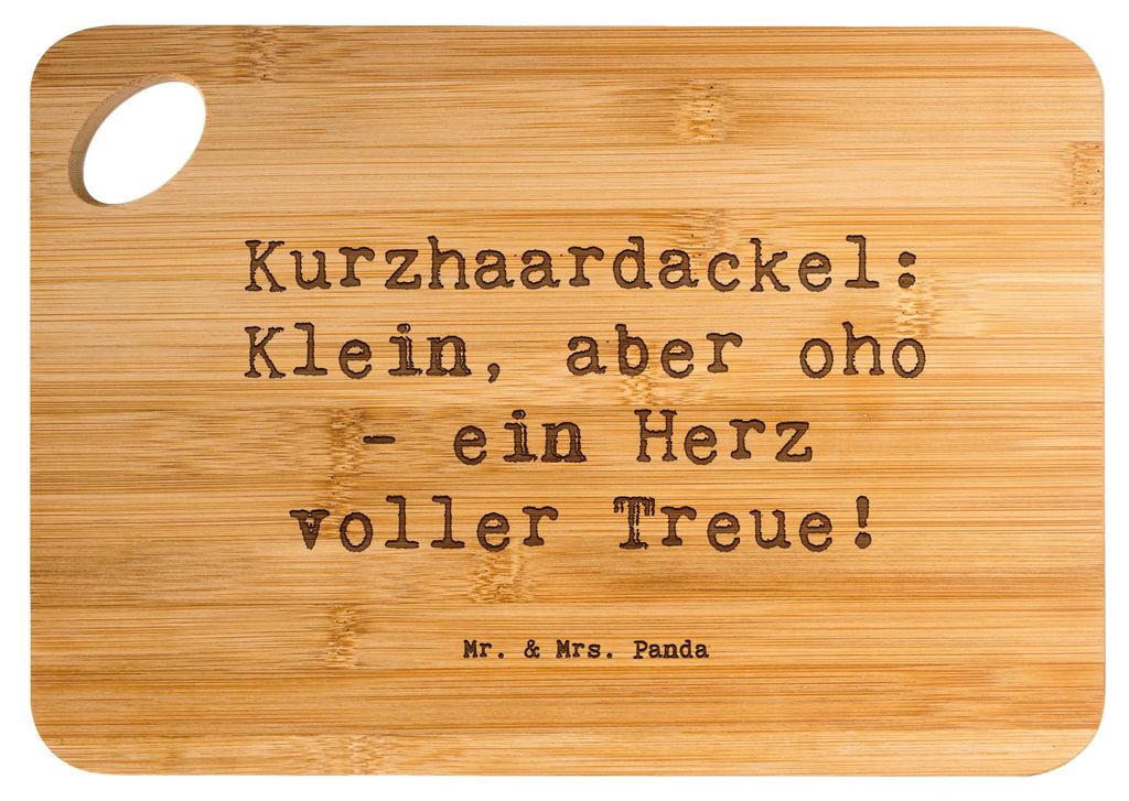 Mr. & Mrs. Panda Schneidebrett Spruch Kurzhaardackel Herz - Transparent - Geschenk, vesperbrett, holzschneidebrett, Brett, charmanter Dackel, Hunde...