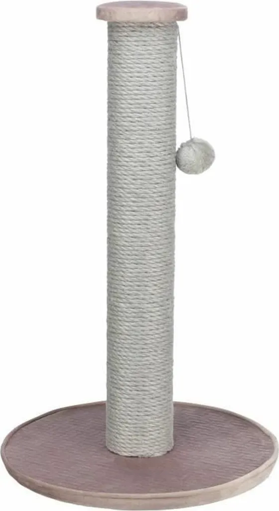 Grattoir Chat Trixie 64 cm Gris et Rose - Design Moderne et Stable