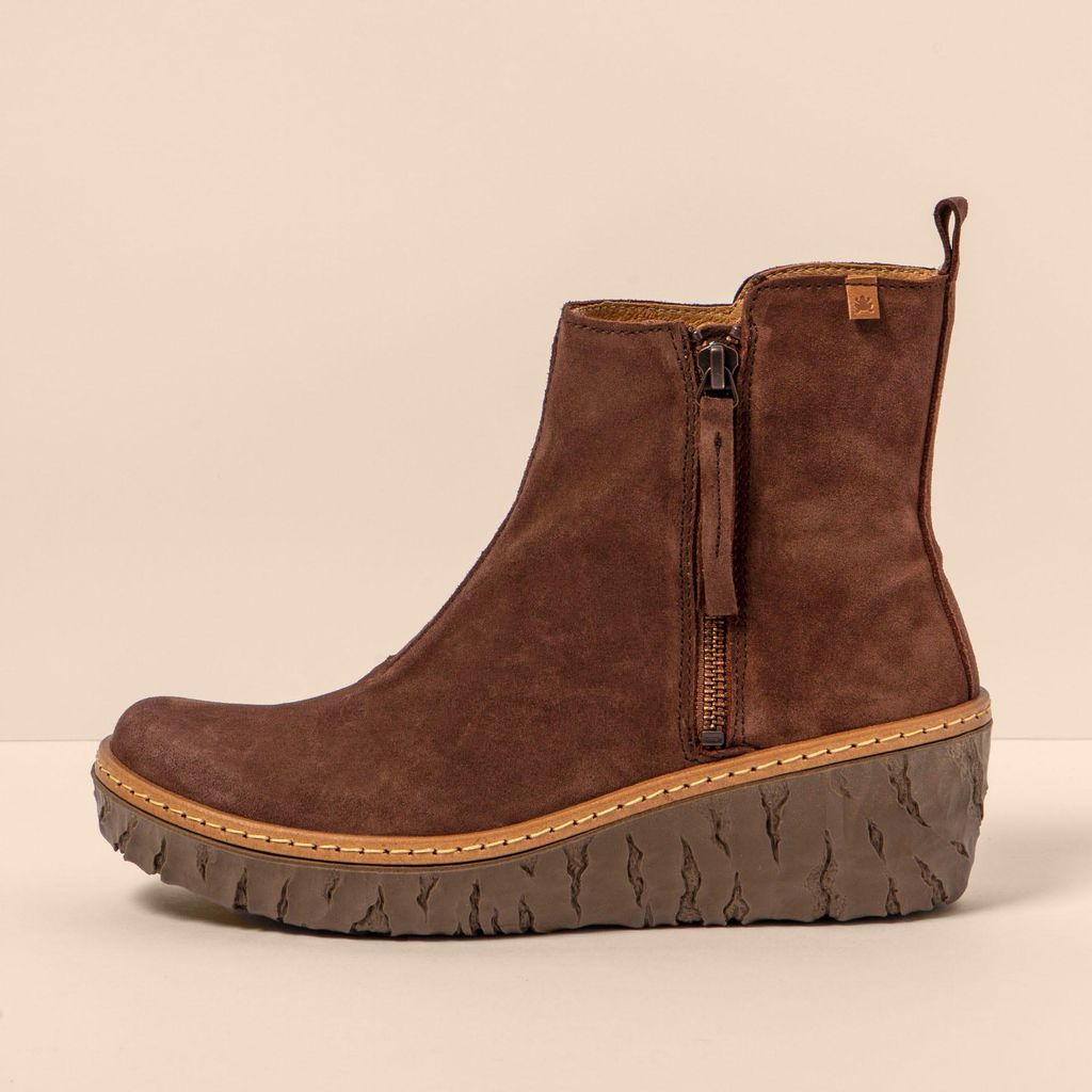 El Naturalista Schnürstiefel Damen N5167 SILK SUEDE CHOCOLATE / MYTH YGGDRASIL Farbe Braun