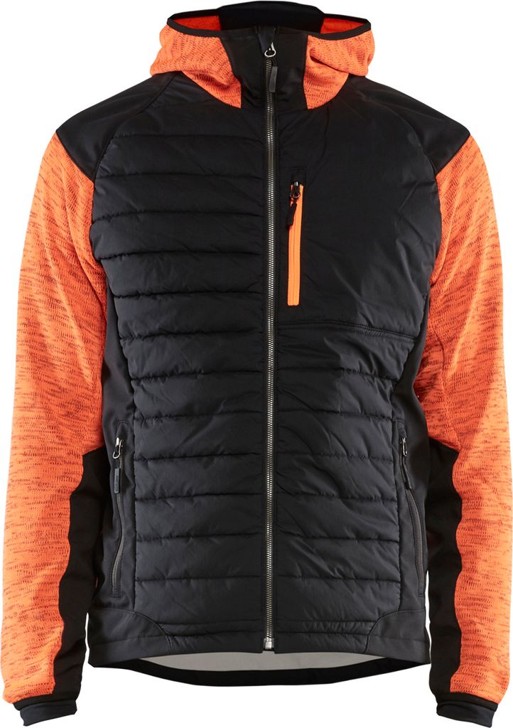 Blakläder Hybrid Jacke High Vis 5930 21173 in div. Farben, Farbe:grau melange/schwarz, Größe:XS