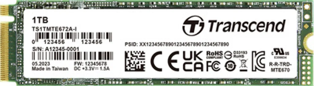 SSD Interne Transcend 1 To PCIe TS1TMTE672AI-VS1 M.2 NVMe Performance