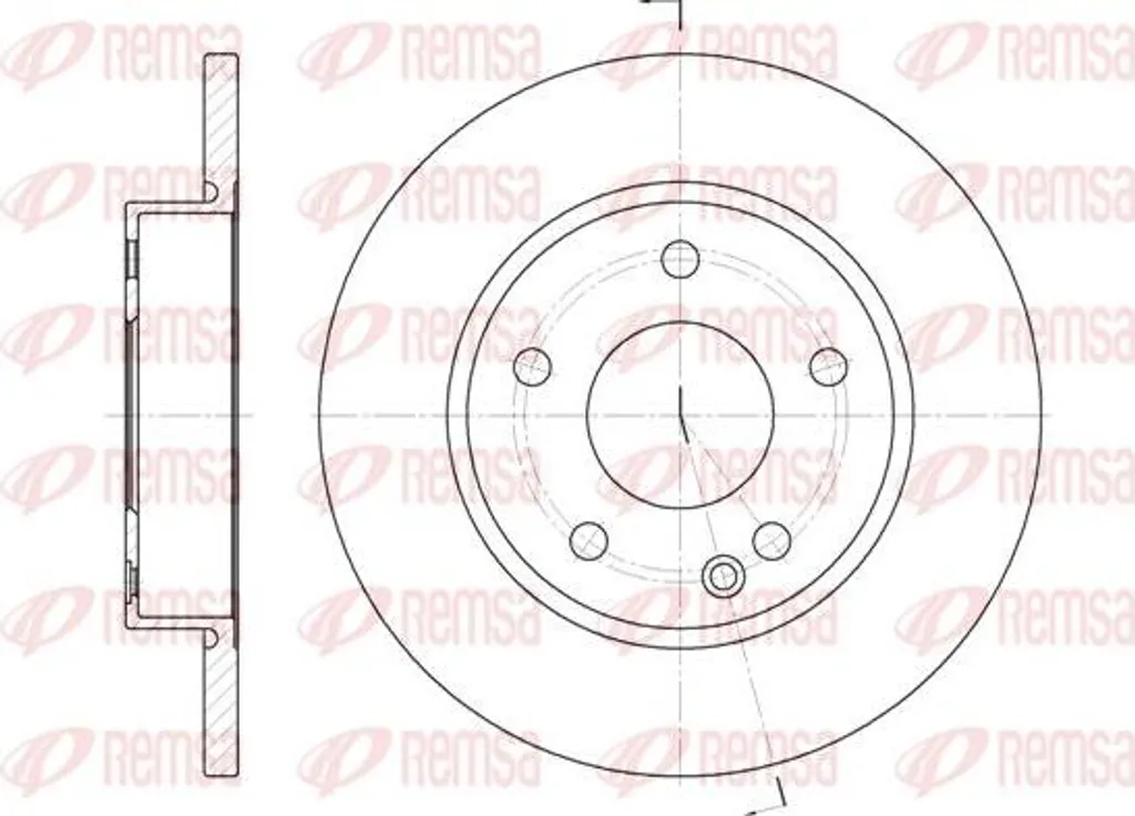 Disque de Frein Durable REMSA 6526.00 Standard OE 1684210112 Classe A