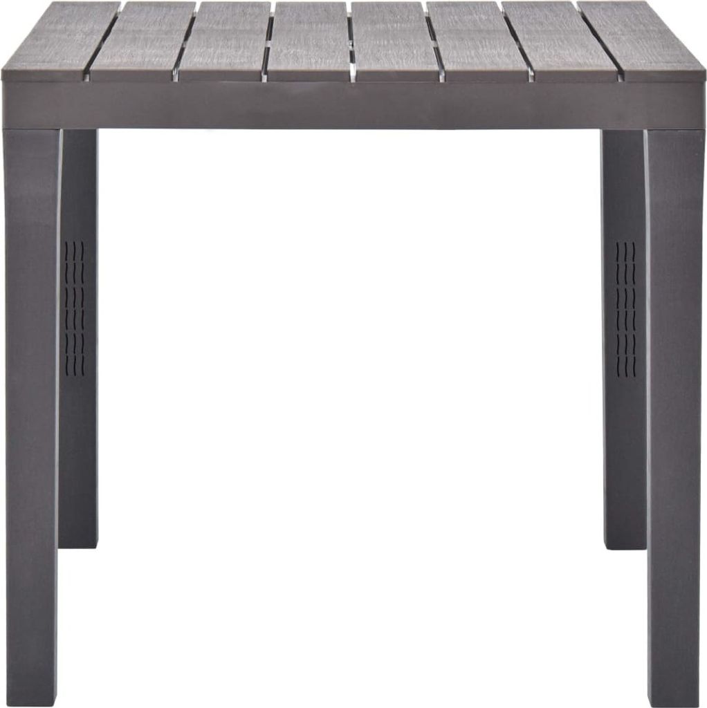 VidaXL Tavolo Giardino Moka 78x78x72 Plastica – Perfetto Per Esterni